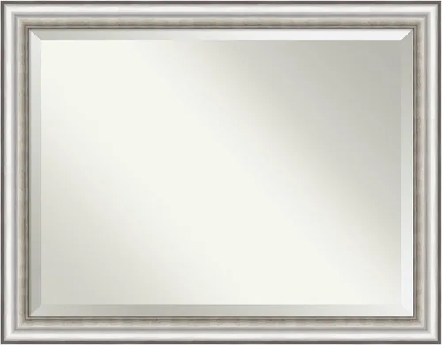 Miniatura 14 de Amanti Art Espejo de pared plateado de 25 x 21 pulgadas, espejo rectangular plateado de salón para baño, decoración de pared de sala de estar, marco