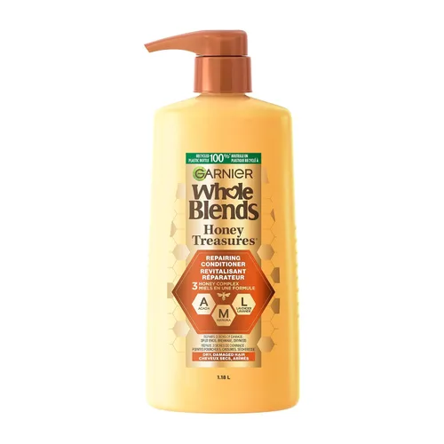 Miniatura 14 de Garnier Whole Blends Honey Treasures - Acondicionador reparador, para cabello seco y dañado, 3 onzas líquidas (tamaño de viaje), 1 unidad