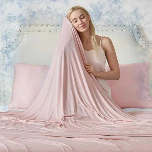 Miniatura 12 de CHOSHOME Manta refrescante para personas que duermen con calor – Manta de verano fina, suave, ligera, transpirable, doble cara mejorada para Beige