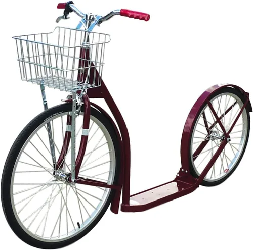 Amish-Made Deluxe Kick Scooter Bike - Modelo 2420 - Tamaño adulto Granate