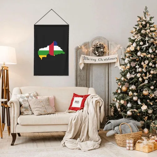 Miniatura 3 de Flag Map of the Central African Republic Garden Flag 12.5"x18" Inch Double Sided Garden Flags Home Lawn Outdoor Decor Flags Party Banner Welcome Flag