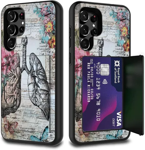 Miniatura 97 de Funda híbrida de doble capa con función atril para Samsung Galaxy A16 5G de 6.9 pulgadas, diseño de vaca con bandera estadounidense