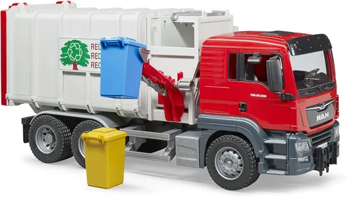 Miniatura 4 de Bruder Toys 03761 Camión de basura de carga lateral Man TGS