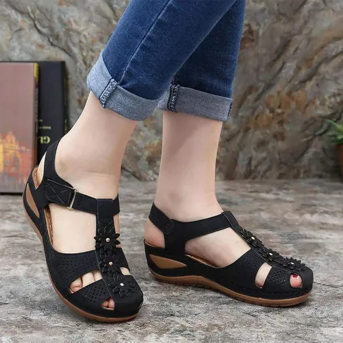 Miniatura 4 de Vimisaoi - Sandalias de plataforma, con velcro, de verano, atléticas y cómodas, para mujer