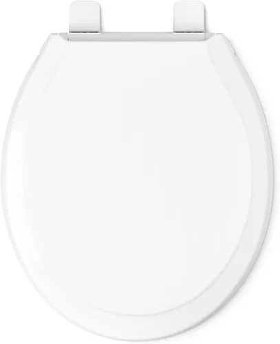 Miniatura 13 de KOHLER 78059-RL-0 Rutledge Nightlight ReadyLatch Asiento de inodoro de cierre lento, frente redondo, tapa y asiento de cierre silencioso, Blanco