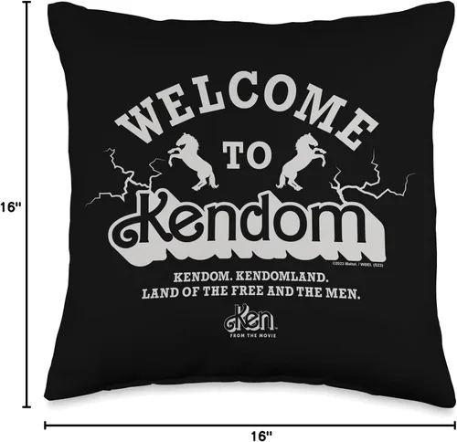 Miniatura 4 de Barbie The Movie Kendom Free - Almohada para hombre, 16 x 16, multicolor