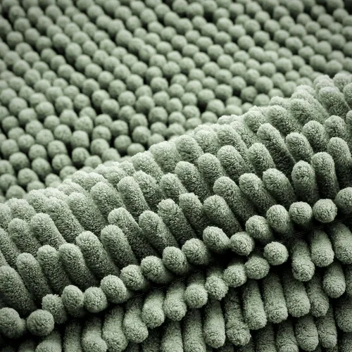 Miniatura 34 de Smiry Juego de 2 alfombras de baño, felpilla suave y absorbente, lavable a máquina, antideslizantes, para bañera, ducha y suelo