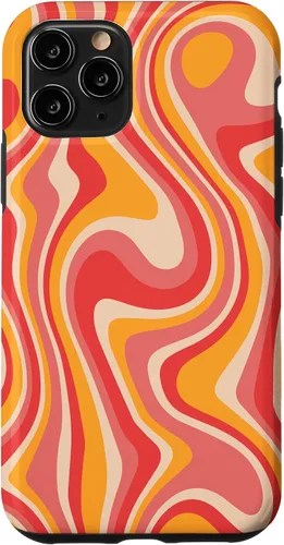 Miniatura 26 de iPhone 11 Pro Max Retro Groovy Liquid Swirl Hippie 70's 80's Psychedelic Phone Case