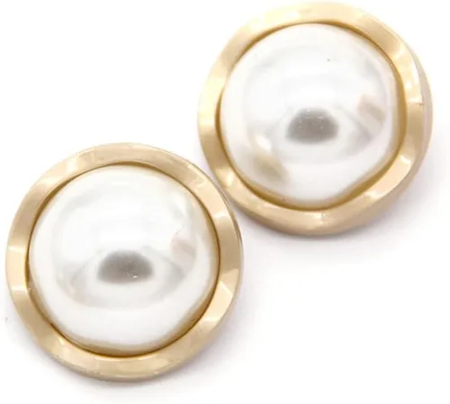 Miniatura 10 de 5 piezas de botones de oro con perlas de metal para mujer, botones para abrigo de suéter, decoración para ropa, accesorios de costura y manualidades