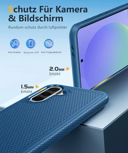 Miniatura 731 de FNTCASE Funda para iPhone 17 Pro: Fundas delgadas translúcidas de color azul claro compatibles con MagSafe, protección completa de la cámara