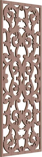 Miniatura 69 de Meadville Paneles decorativos de pared de madera con calado, 9 3/8 pulgadas de ancho x 24 3/8 pulgadas de alto x 1/4 de alto, aliso