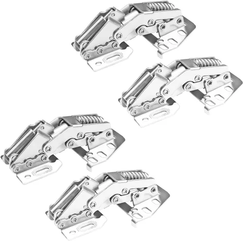 Miniatura 10 de QRity 2X Paquete de Bisagras para Puerta de Gabinete de Cocina Bisagras Ocultas para Puerta de Armario - Sin Ranura Requerida - Fácil de Instalar