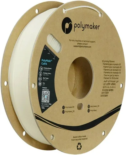 Miniatura 40 de Polymaker Fiberon PA612-ESD - Filamento para impresora 3D de 1.75 mm/17.6 oz, de nailon de fibra de carbono ESD-safe, resistente al calor a 302 °F