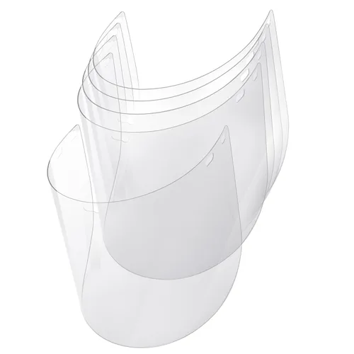 SAFE HANDLER Protectores faciales de repuesto – Visera de policarbonato transparente, repuesto para casco de seguridad con protector facial (paquete