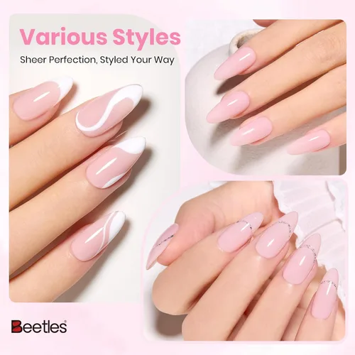 Miniatura 417 de Beetles - Esmalte de uñas de gel marrón – 0.5 onzas líquidas de esmalte de gel marrón oscuro, lámpara LED UV para uñas, regalo de manicura para I