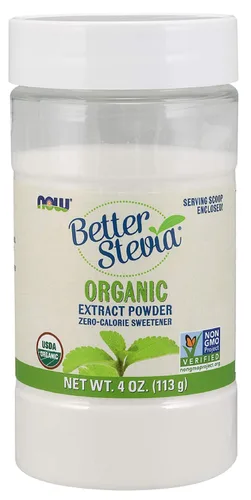 Now Foods, Certificado Orgánico, Mejor Stevia, Extracto en polvo, 4 oz (113 g)