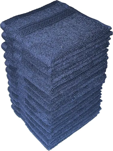 Paños de baño, 12 unidades, 100% algodón hilado en anillo para cuerpo y cara, diseño para exfoliar tus manos, extra suaves y absorbentes, lavables a