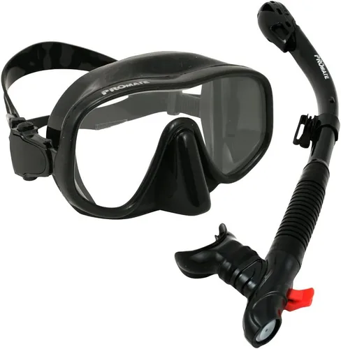 Miniatura 4 de Promate Máscara de snorkel sin marco Engranajes de snorkel seco para buceo apnea snorkeling
