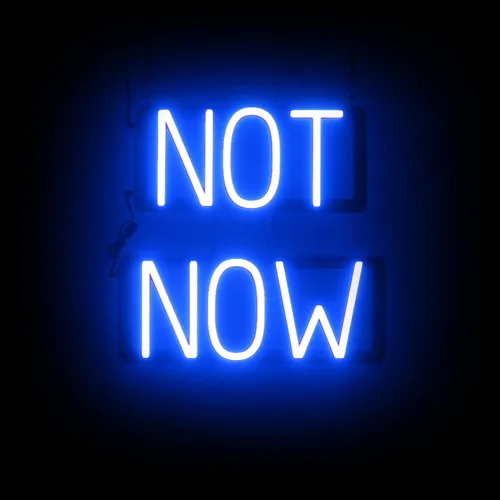 Miniatura 32 de SpellBrite Letrero VERTICAL NOPEN Letrero vertical de neón NOPEN, luz LED azul 6.0 x 41.3 pulgadas