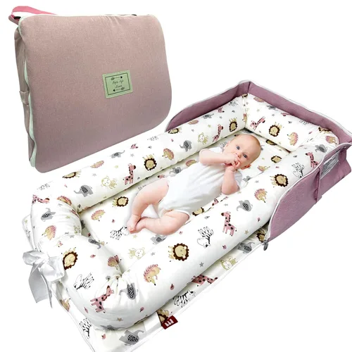 Tumbona de bebé, tumbona portátil plegable para bebés, cubierta de nido de bebé, adecuada para 0-24 meses, tumbona para recién nacidos, nido de bebé