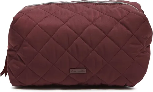 Miniatura 12 de Vera Bradley Bolsa organizadora de maquillaje cosmético grande de sarga de rendimiento para mujer