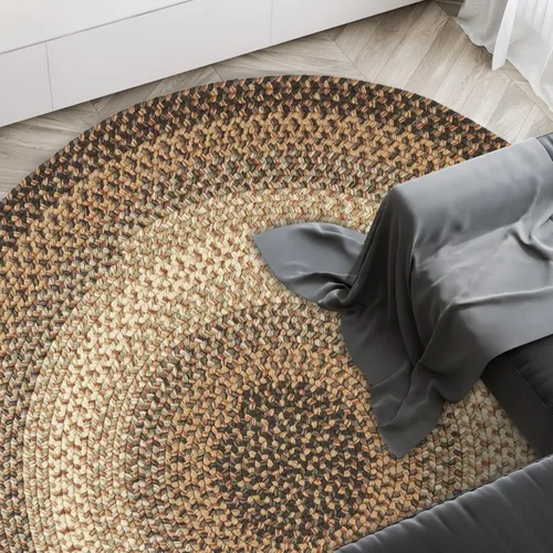 Miniatura 24 de Rhody Rug Easy Living EL33 Taupetone - Alfombra ovalada trenzada de 4 x 6 pies, decoración del hogar, tapete para piso o dormitorio, de fácil