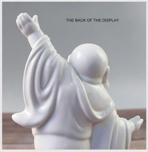Miniatura 5 de Estatua de Buda Maitreya que ríe Zen Esculturas Ornamento Feliz Budismo de la Suerte Estatua de Sala de estar Oficina Estatua de Estatua de Estatua
