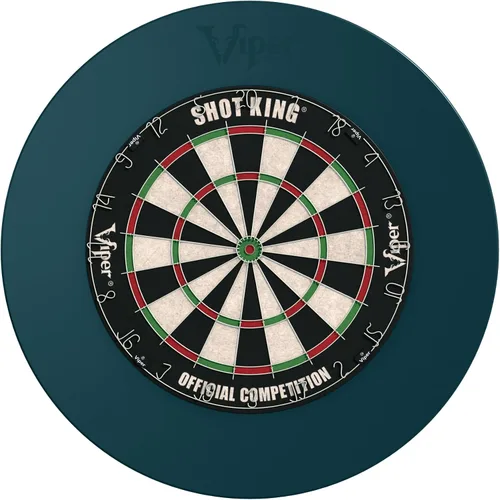 Miniatura 3 de Viper Guardian Dartboard Surround Sisal/Cerdas de Punta de Acero, Protector de Pared, Pavo Real