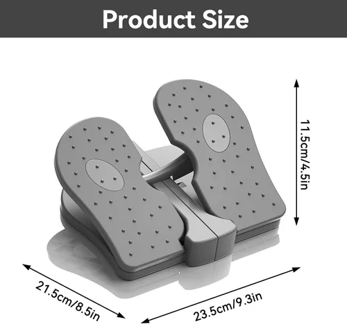 Miniatura 3 de Mini entrenador paso a paso, máquina de ejercicio de nailon reforzado para pies, escalera, silenciosa, plegable, para piernas para oficina en casa