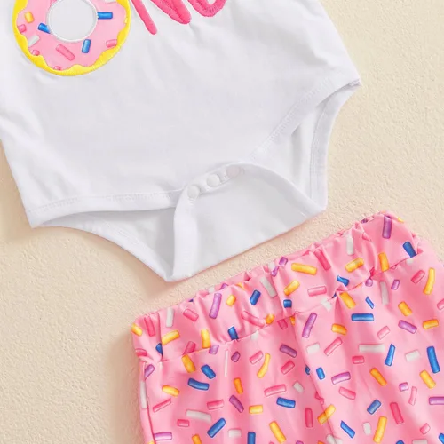 Miniatura 19 de Conjunto de ropa de cumpleaños para bebé niña pequeña, camiseta de manga larga, pantalones de campana, diadema