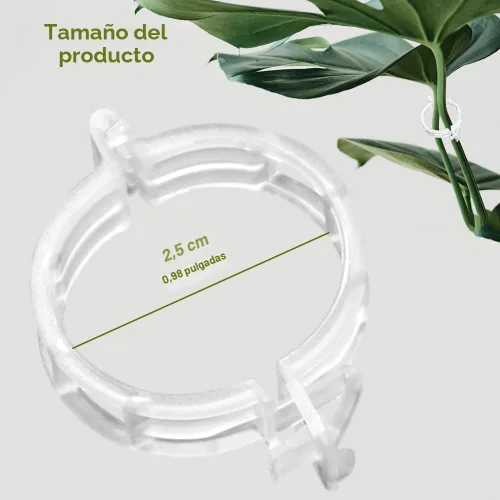 Miniatura 2 de 50 clips de plástico seguros para plantas, clips de soporte para plantas, clips de jardín para plantas trepadoras, clips de enrejado de plástico