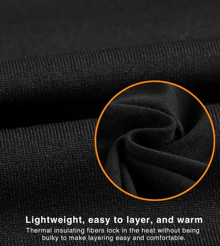 Miniatura 5 de LAPASA Conjunto de ropa interior térmica para mujer, con forro polar, parte superior e inferior, capa base suave, ligera, mediapesada, L17, L41L44