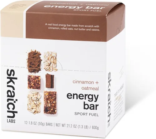 Miniatura 12 de SKRATCH LABS Anytime Energy Bar, frambuesas y limones (paquete de 12 porciones) baja en azúcar, sin gluten, vegano, Kosher, sin lácteos