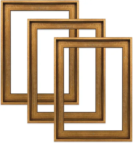 Miniatura 11 de Marco flotante para pintura en lienzo de 5 x 7 pulgadas con 0.6 a 0.8" de profundidad, paquete de 3 marcos flotantes para impresiones en lienzo