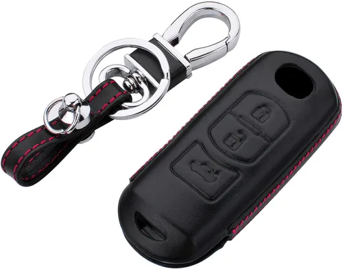 Funda de silicona suave para llavero Mazda 2 3 5 6 8 CX3 CX4 CX5 CX7 CX9 MX5 Miata para Toyota Yaris para Scion iA TPU Case, Negro - piel, Talla
