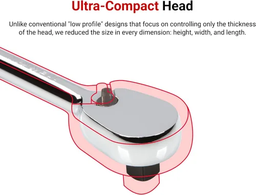 Miniatura 3 de TEKTON Trinquete de 1/2 pulgada de impulso x 24 pulgadas SRH01224
