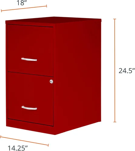 Miniatura 3 de NuSparc - Archivador de 2 cajones con cerradura Construcción de acero premontada Diseño que ahorra espacio, perfecto para el hogar y la oficina