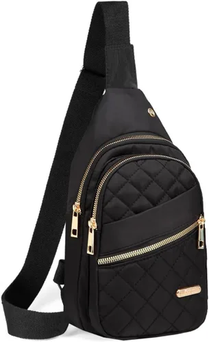 Miniatura 10 de EVANCARY - Mochila pequeña tipo bandolera para mujeres y hombres, mochila de pecho tipo bandolera para viajes, senderismo y actividades al aire
