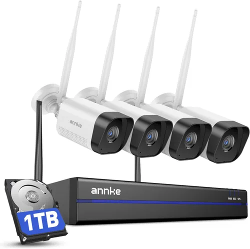 Miniatura 10 de ANNKE Sistema de cámara de seguridad inalámbrica de 16 canales 4K, NVR 4K ampliable con 4 cámaras exteriores de 8MP, HDD de 2TB, WiFi de doble
