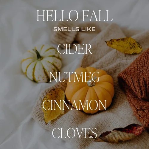 Miniatura 2 de Sweet Water Decor Hello Fall - Juego de difusor de varillas – Difusor perfumado de otoño de sidra caliente, canela, clavo, manzana y nuez moscada