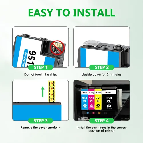 Miniatura 3 de Paquete combinado de cartuchos de tinta 950 XL 951 XL compatibles con OfficeJet Pro 8600 8610 8620 8100 8630 8660 8640 8615 76DW 251DW