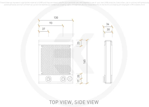 Miniatura 4 de EK EKWB Quantum Surface S120 Radiador, individual, color blanco