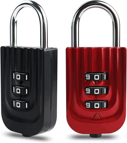Miniatura 11 de Cerradura de combinación para casillero, cerradura de casillero de gimnasio con código, combinación de candado pequeño, candado combinado resistente