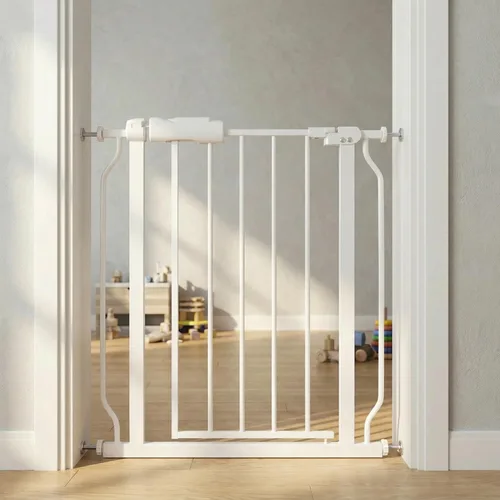 Miniatura 27 de Puertas para bebés extra anchas de 48 a 53 pulgadas, puerta grande para bebé, para escaleras, para mascotas, puertas para interiores, para puertas