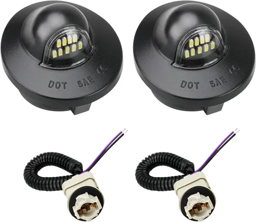 Miniatura 10 de Bestview Luces de matrícula, bombillas de lámpara LED para etiqueta de parachoques trasero con conjunto de cubierta de carcasa de enchufe