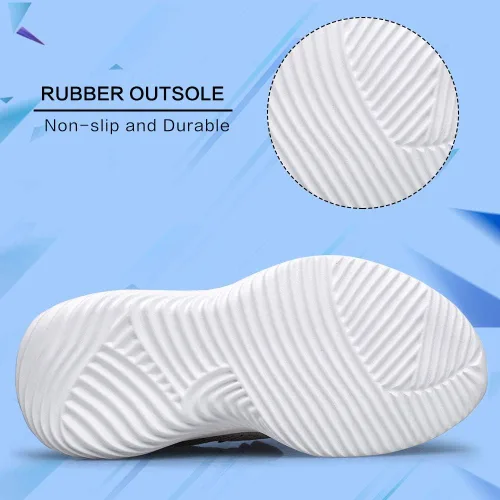 Miniatura 6 de Wonvatu - Tenis para niños pequeños con correa para caminar y correr Tenis atléticos para correr