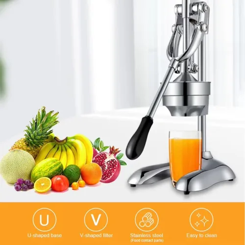 Miniatura 7 de Exprimidor de hierro fundido actualizado 2026, exprimidor manual de cítricos de cocina, exprimidor de lima grande de acero inoxidable, exprimidor
