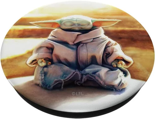 Miniatura 2 de Star Wars The Mandalorian The Child Grogu Meditates PopSockets intercambiables PopGrip