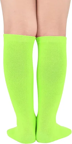 Miniatura 3 de Century Star Calcetines de fútbol para niños, calcetines de tubo hasta la rodilla, calcetines de uniforme para niñas, calcetines deportivos