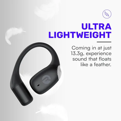 Miniatura 6 de Raycon Essential Open Earbuds – Auriculares inalámbricos True Wireless de oído abierto con Bluetooth 6.0, ultraligeros, diseño de gancho cómodo, Azul